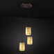 Alabaster Rocks 3 Light 4 inch Dark Bronze Pendant Ceiling Light in Black Cord, Cylinder with Flat Rim