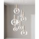 Bubbles 8 Light 23 inch Polished Nickel Pendant Ceiling Light