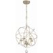 Solaris 5 Light 17 inch Olde Silver Mini Chandelier Ceiling Light