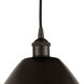 Edison Dome 1 Light 12 inch Oil Rubbed Bronze Mini Pendant Ceiling Light