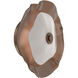 Cumulus LED 16 inch Burnished Bronze with White Metal Disc Surface Mount Light Ceiling Light, Large