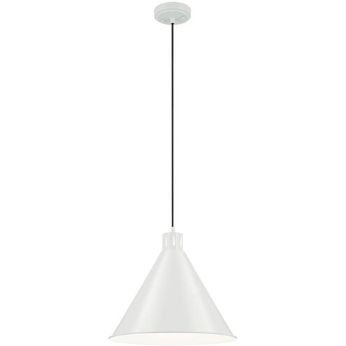 Zailey 1 Light White Pendant Ceiling Light