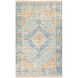 Zainab 36 X 24 inch Sky Blue/Burnt Orange/Lime/Navy/Dark Green/White Rugs in 2 x 3