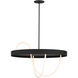 Sean Lavin Uneri LED 38 inch Nightshade Black Chandelier Ceiling Light