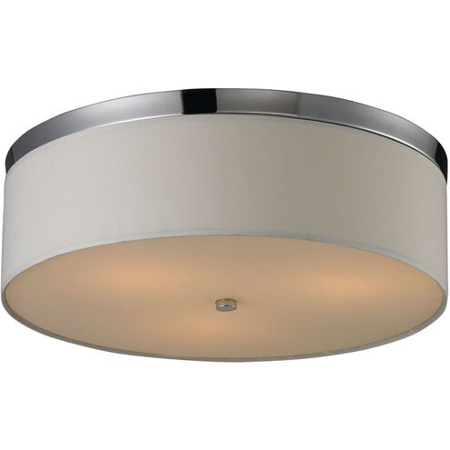 Flushmounts 3 Light 17 inch Polished Chrome Flush Mount Ceiling Light in Standard