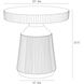 Boyden 22 inch Black Outdoor End Table