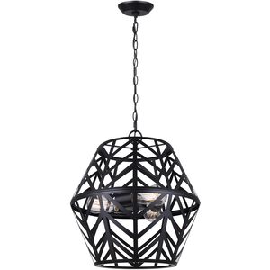 Maud 3 Light 16.5 inch Black Chandelier Ceiling Light