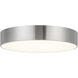 Musa 8.13 inch Brushed Nickel Flush Mount Ceiling Light