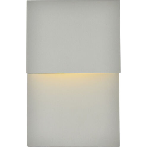 Raine 11 inch Silver Outdoor Wall Light