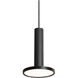 Luna LED 8 inch Black Pendant Ceiling Light