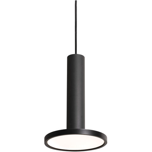 Luna LED 8 inch Black Pendant Ceiling Light