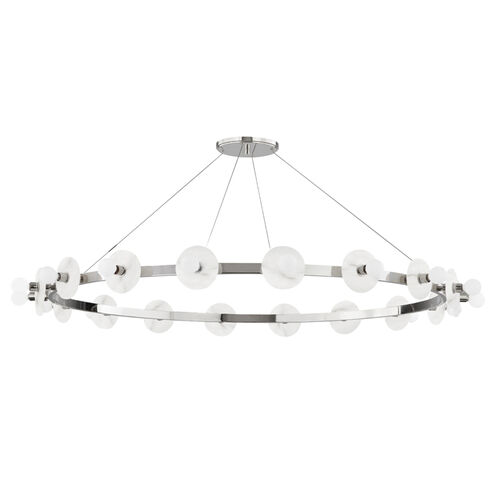 Austen 18 Light 58 inch Polished Nickel Chandelier Ceiling Light