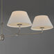 Dunbridge 4 Light 62 inch Polished Nickel Linear Pendant Ceiling Light