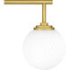 Eloise 3 Light 24 inch Aged Brass Bath Light Wall Light