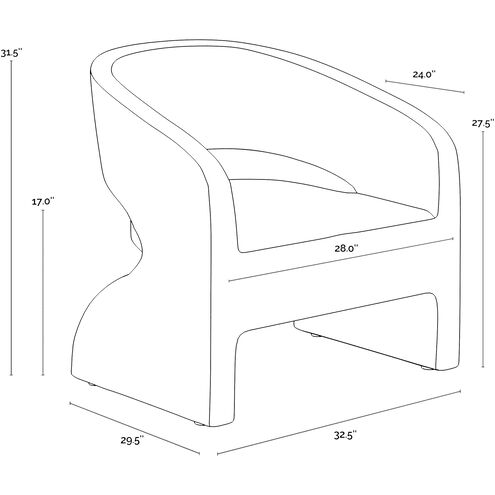 Cura Black Outdoor Lounge Chair