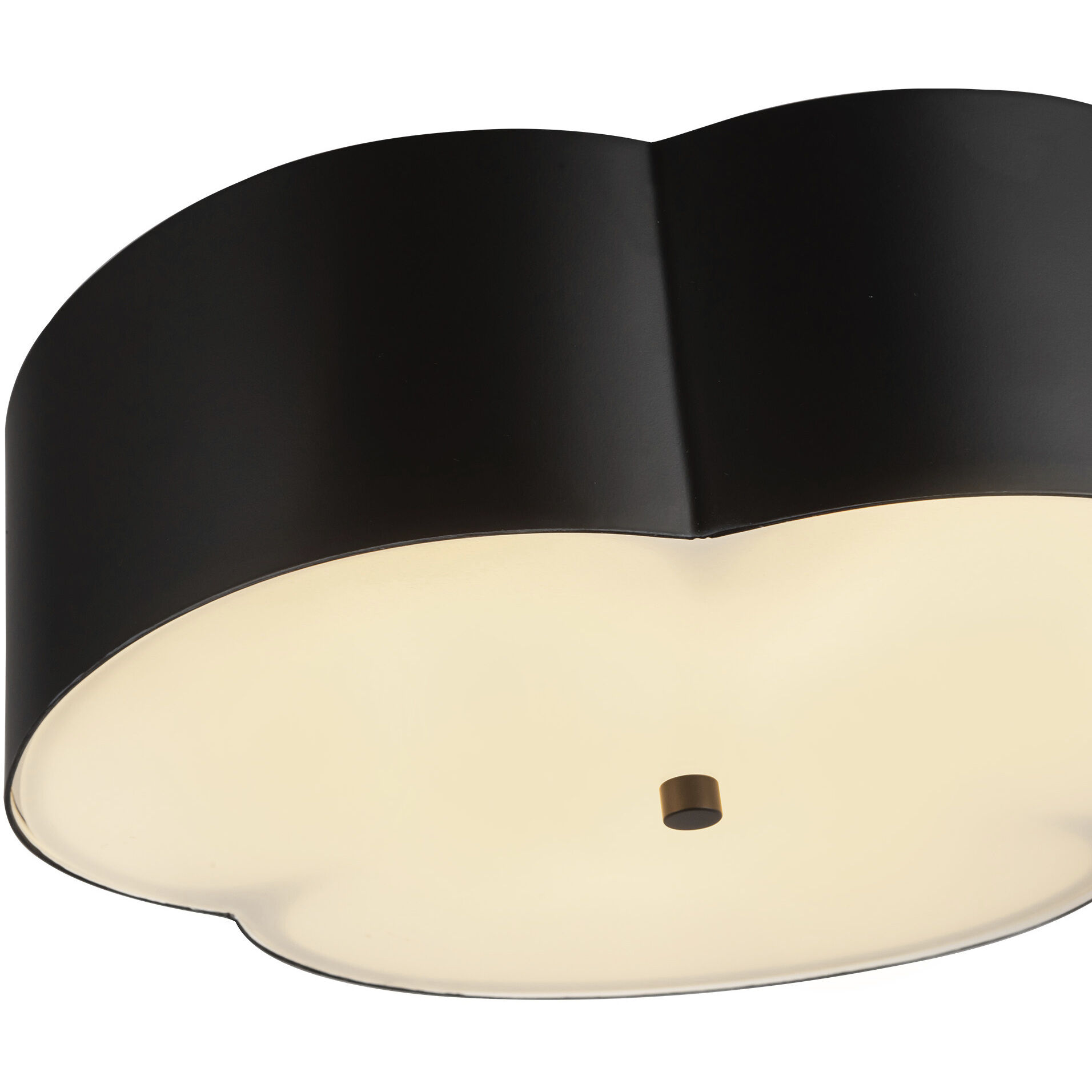 Alora Mood Adella 3 Light 14.13 inch Matte Black Flush Mount Ceiling Light