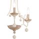 Colonial Charm 3 Light 16.75 inch White Wash and Sun Dried Clay Semi Flush Ceiling Light