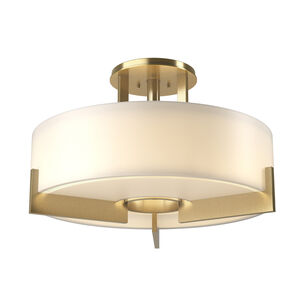 Axis 3 Light 19.3 inch Modern Brass Semi-Flush Ceiling Light
