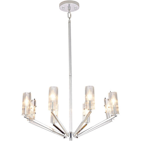 Canada 8 Light 28 inch Chrome Chandelier Ceiling Light
