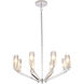 Canada 8 Light 28 inch Chrome Chandelier Ceiling Light
