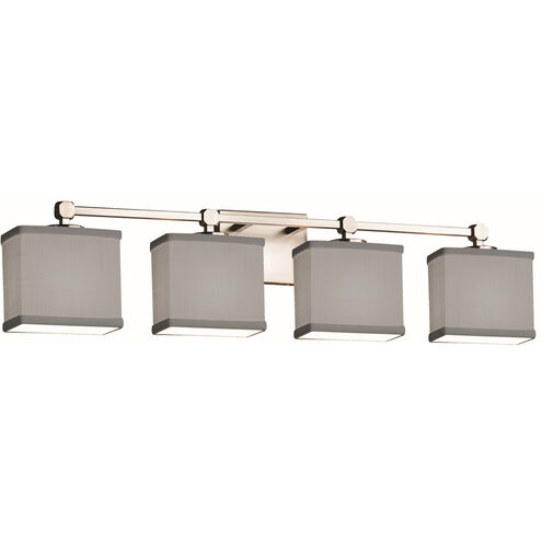 Textile 32.5 inch Brushed Nickel Bath Bar Wall Light