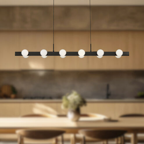 Rezz LED 36 inch Black Linear Pendant Ceiling Light