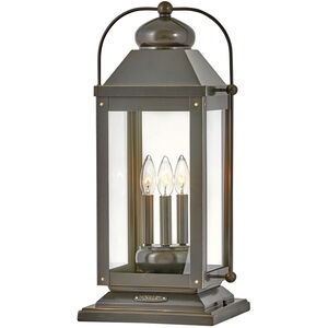 Heritage Anchorage LED 24 inch Light Oiled Bronze Outdoor Pier Mount Lantern