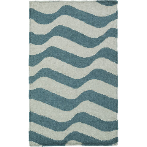 Sheffield Market 36 X 24 inch Teal, Sage Rug