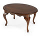 Grace Oval 4 Legs Coffee Table in Medium Brown