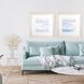 Waterside Collection Blue Framed Art