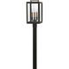 Sutcliffe 3 Light 20 inch Oil Rubbed Bronze with Antique Copper Outdoor Post Mount Lantern in Non-LED