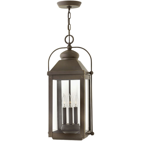 Heritage Anchorage LED 11 inch Light Oiled Bronze Outdoor Hanging Lantern