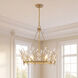 Orianna 6 Light 26 inch Noble Brass Chandelier Ceiling Light