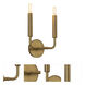 Mavisten Edition Carbonia LED 9.75 inch Lacquered Burnished Brass Wall Sconce Wall Light