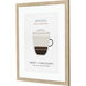 Cappuccino / Cold Brew / Flat White / Mocha Beige and Blue and Brown and Black Framed Art, Propac