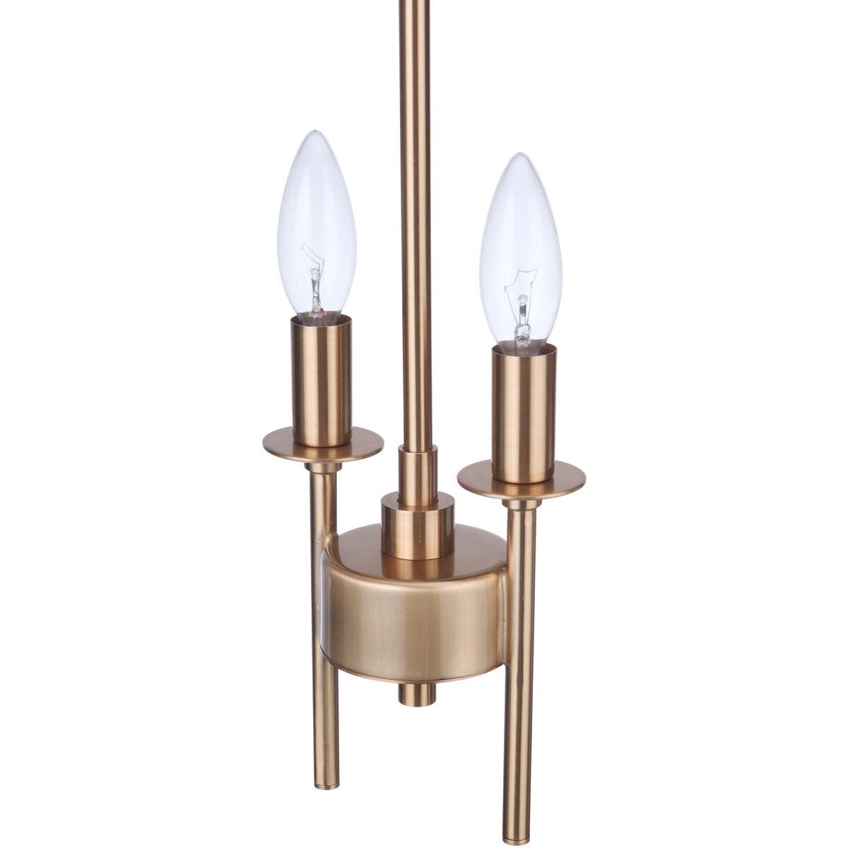 Larrson 2 Light 5.63 inch Satin Brass Mini Pendant Ceiling Light