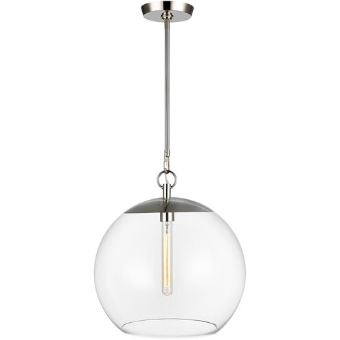C&M by Chapman & Myers Atlantic 1 Light 16 inch Polished Nickel Pendant Ceiling Light