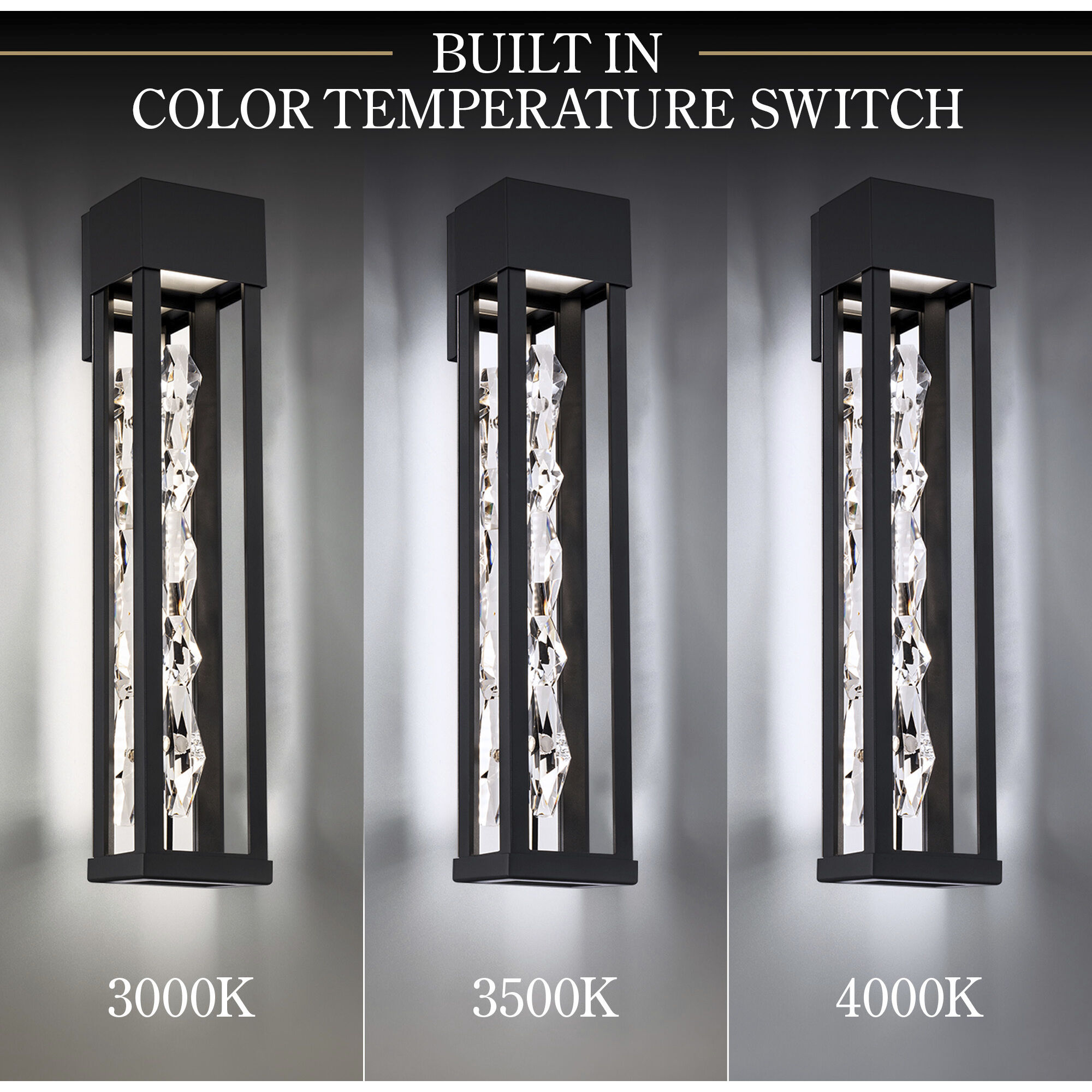 Polar LED 22 inch Black Outdoor Wall Light, Beyond