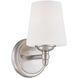 Darcy 1 Light 7 inch Brushed Nickel Bath Bar Wall Light