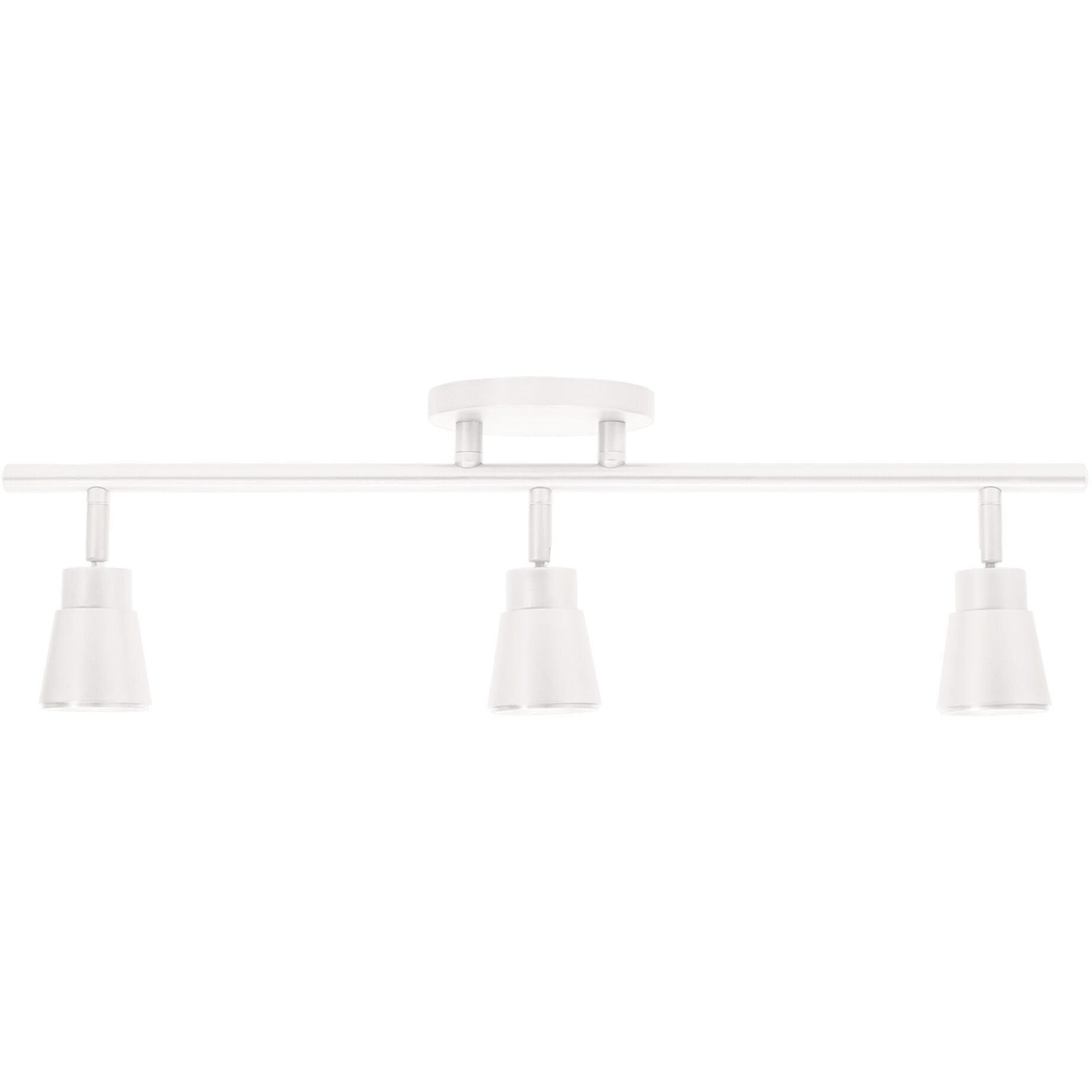 Solo 3 Light 120 White Fixed Rail Ceiling Light, WAC Limited