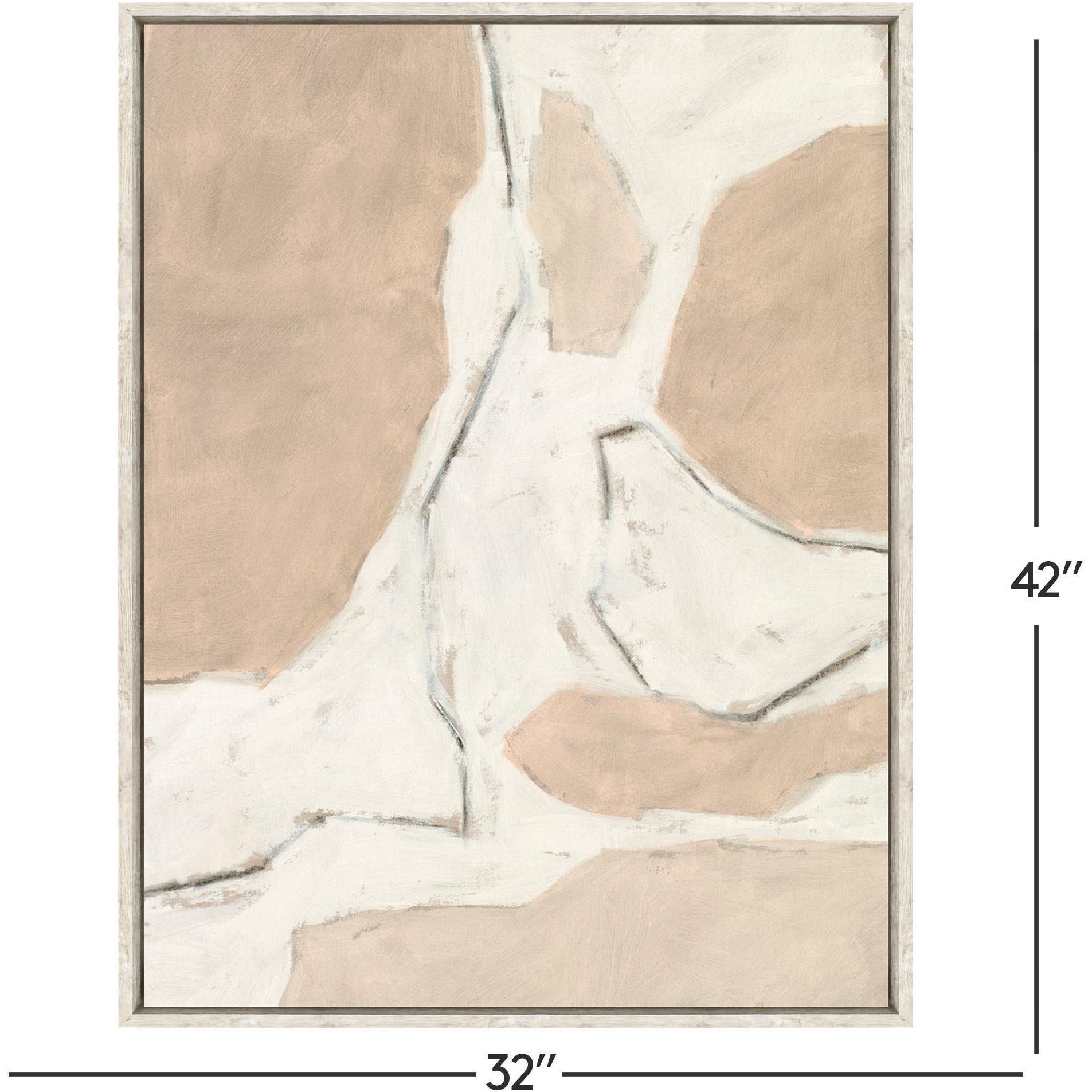 Conversations Pink and Beige and Neutral Canvas