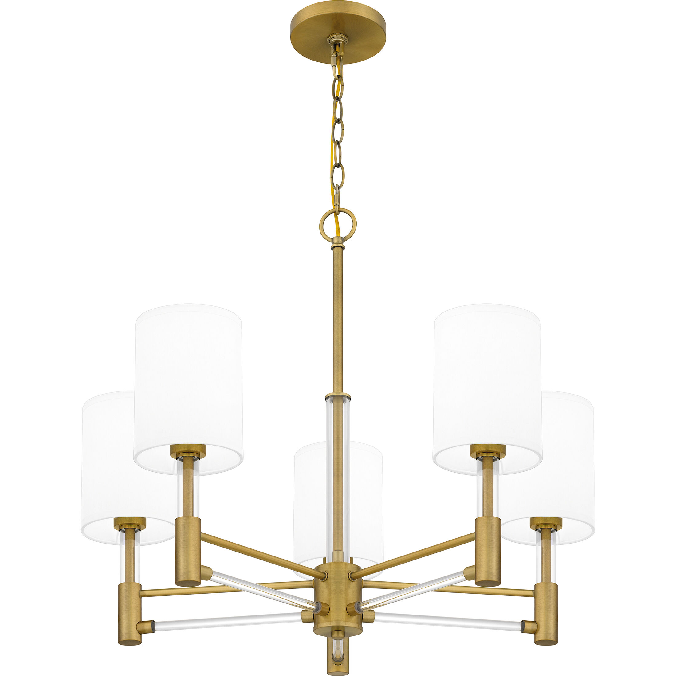 Gretchen 5 Light 26 inch Aged Brass Chandelier Ceiling Light