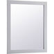 Aqua 36 X 30 inch Grey Wall Mirror