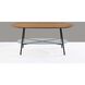 Diane 39 X 18 inch Natural Wood and Black Coffee Table