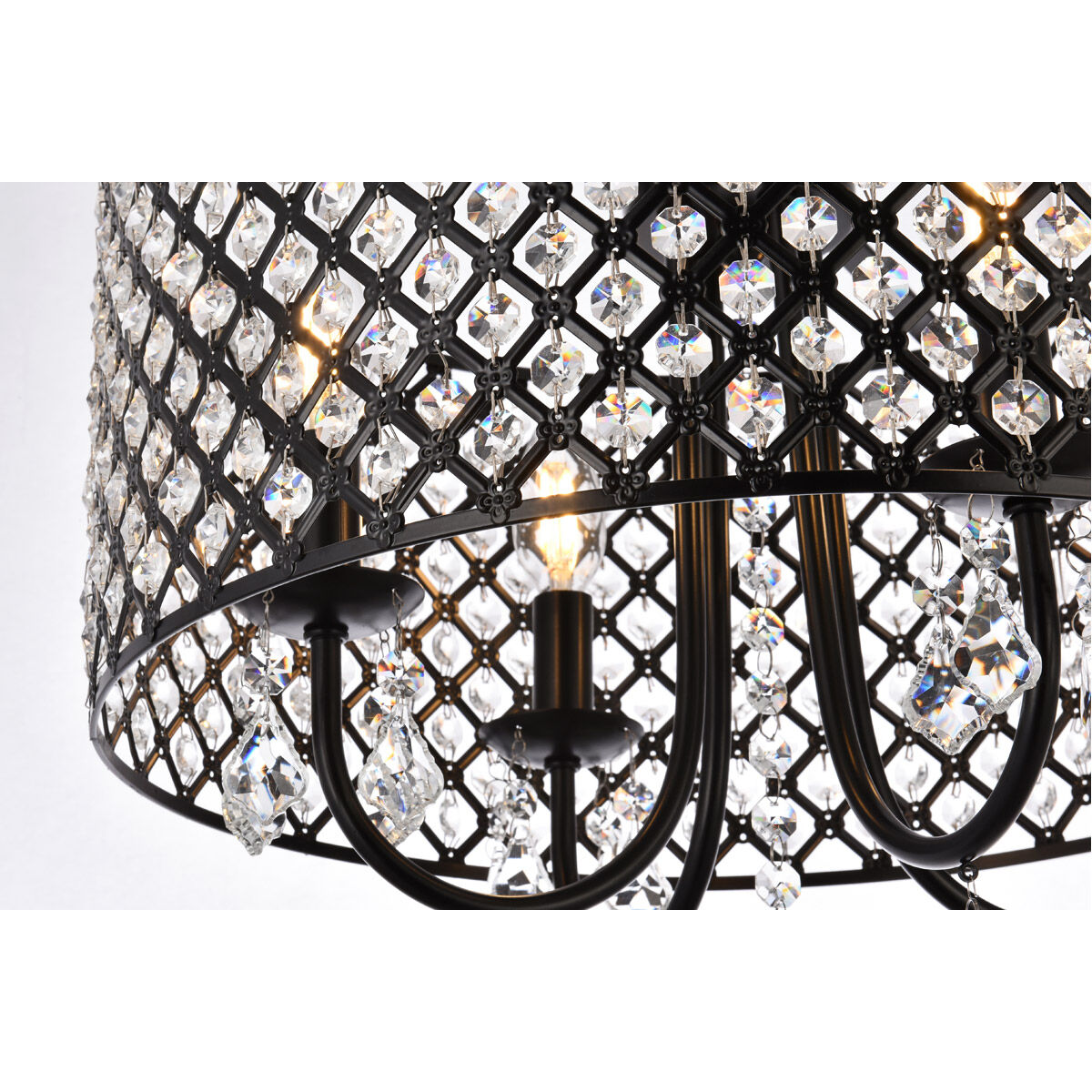 Elise 4 Light 17 inch Black Pendant Ceiling Light