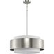 Silva 3 Light 22 inch Brushed Nickel Pendant Ceiling Light, Design Series