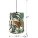 Safari 15.7 inch Green and Brown and Black Pendant Light Ceiling Light