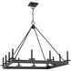 Boylston 12 Light 35 inch Matte Black Chandelier Ceiling Light, Lighting One