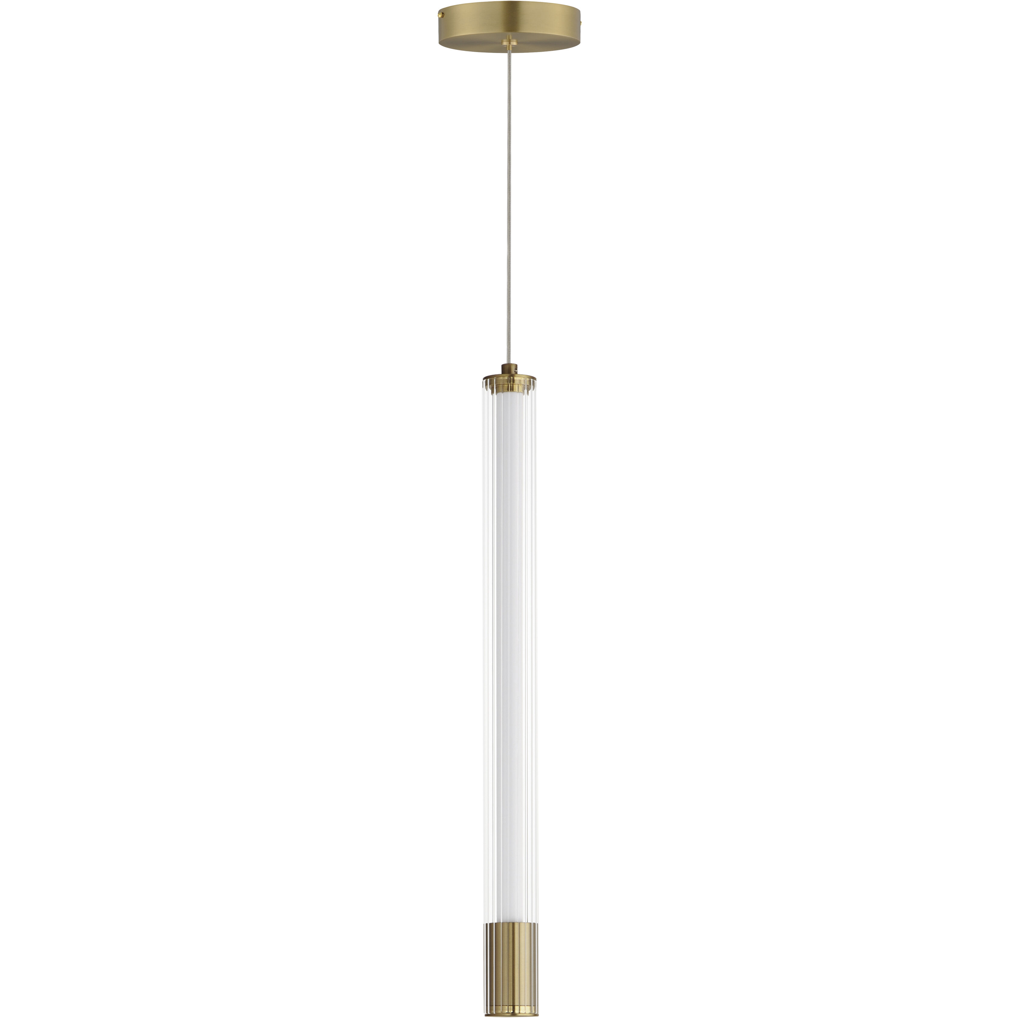 Cortex LED 1.5 inch Natural Aged Brass Single Pendant Ceiling Light