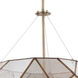 Euclid LED 20 inch Aged Brass Pendant Ceiling Light